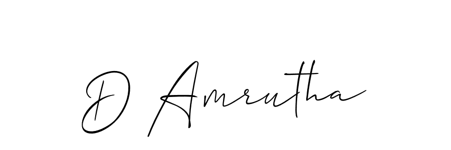 Make a beautiful signature design for name D Amrutha. Use this online signature maker to create a handwritten signature for free. D Amrutha signature style 2 images and pictures png