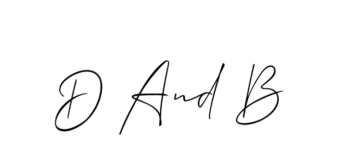 Similarly Allison_Script is the best handwritten signature design. Signature creator online .You can use it as an online autograph creator for name D And B. D And B signature style 2 images and pictures png