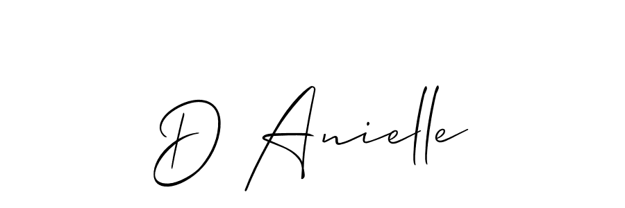 Make a short D Anielle signature style. Manage your documents anywhere anytime using Allison_Script. Create and add eSignatures, submit forms, share and send files easily. D Anielle signature style 2 images and pictures png