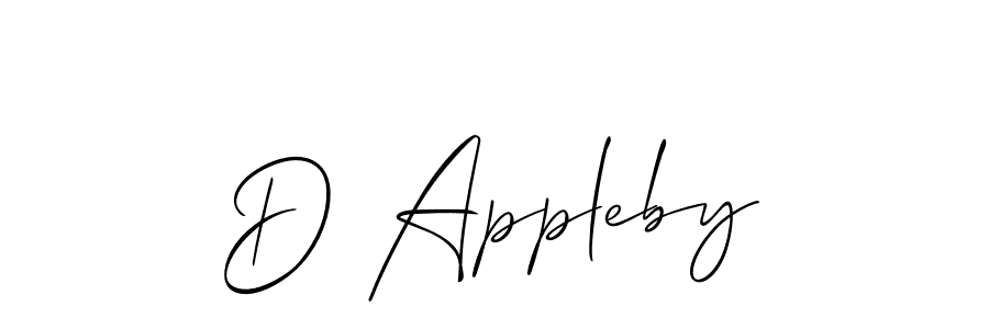 Also we have D Appleby name is the best signature style. Create professional handwritten signature collection using Allison_Script autograph style. D Appleby signature style 2 images and pictures png