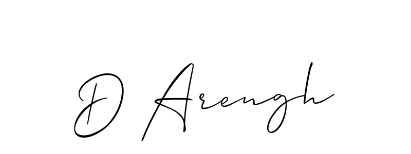 Create a beautiful signature design for name D Arengh. With this signature (Allison_Script) fonts, you can make a handwritten signature for free. D Arengh signature style 2 images and pictures png
