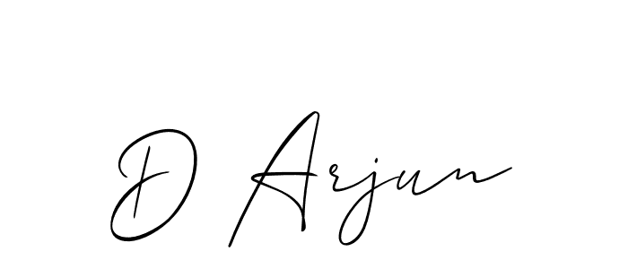 Best and Professional Signature Style for D Arjun. Allison_Script Best Signature Style Collection. D Arjun signature style 2 images and pictures png