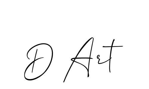 if you are searching for the best signature style for your name D Art. so please give up your signature search. here we have designed multiple signature styles  using Allison_Script. D Art signature style 2 images and pictures png