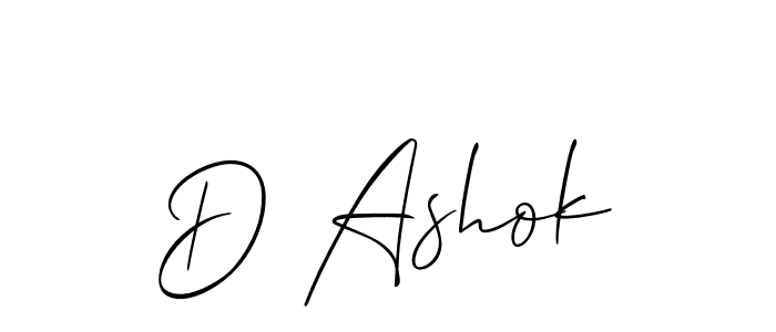 It looks lik you need a new signature style for name D Ashok. Design unique handwritten (Allison_Script) signature with our free signature maker in just a few clicks. D Ashok signature style 2 images and pictures png