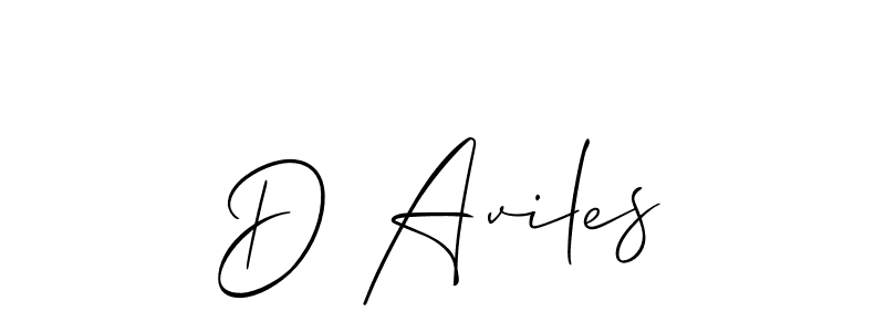 You can use this online signature creator to create a handwritten signature for the name D Aviles. This is the best online autograph maker. D Aviles signature style 2 images and pictures png