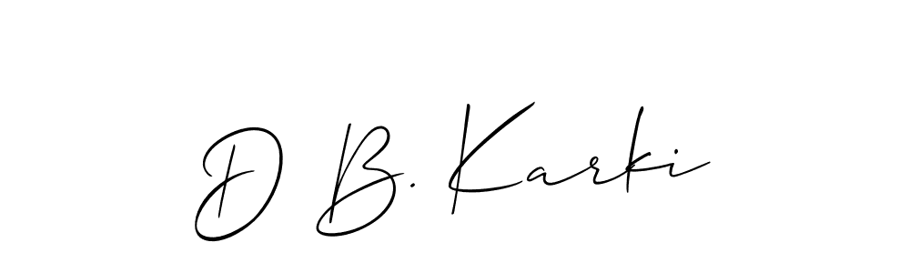 Here are the top 10 professional signature styles for the name D B. Karki. These are the best autograph styles you can use for your name. D B. Karki signature style 2 images and pictures png