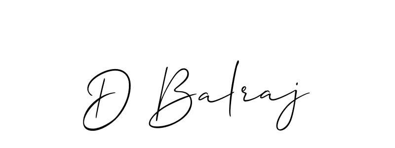 Also You can easily find your signature by using the search form. We will create D Balraj name handwritten signature images for you free of cost using Allison_Script sign style. D Balraj signature style 2 images and pictures png