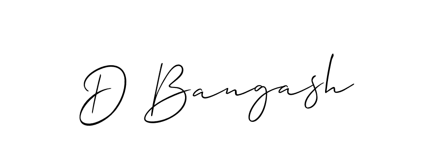 Similarly Allison_Script is the best handwritten signature design. Signature creator online .You can use it as an online autograph creator for name D Bangash. D Bangash signature style 2 images and pictures png