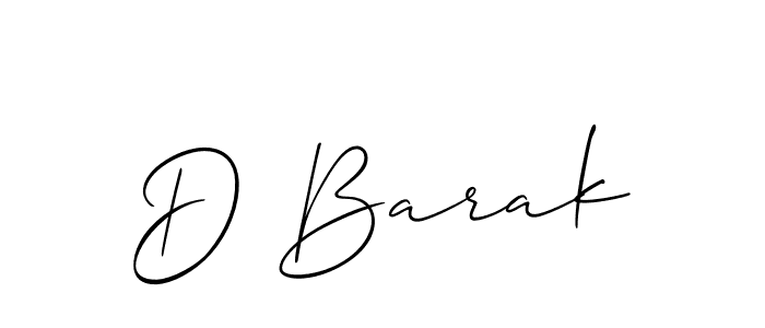 How to make D Barak name signature. Use Allison_Script style for creating short signs online. This is the latest handwritten sign. D Barak signature style 2 images and pictures png