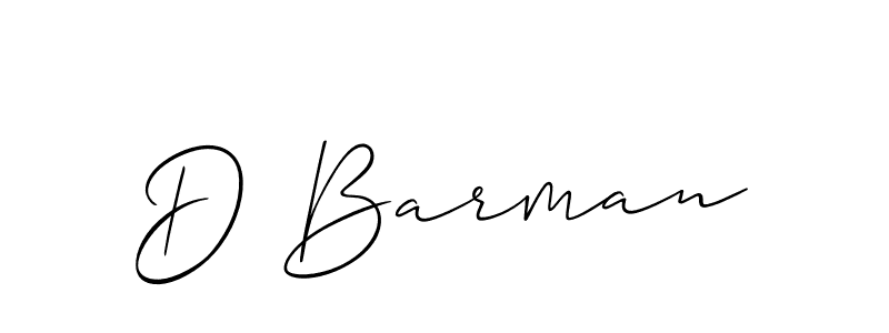 Also You can easily find your signature by using the search form. We will create D Barman name handwritten signature images for you free of cost using Allison_Script sign style. D Barman signature style 2 images and pictures png