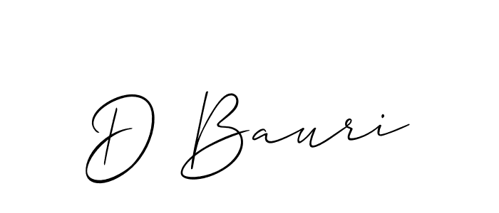 Use a signature maker to create a handwritten signature online. With this signature software, you can design (Allison_Script) your own signature for name D Bauri. D Bauri signature style 2 images and pictures png