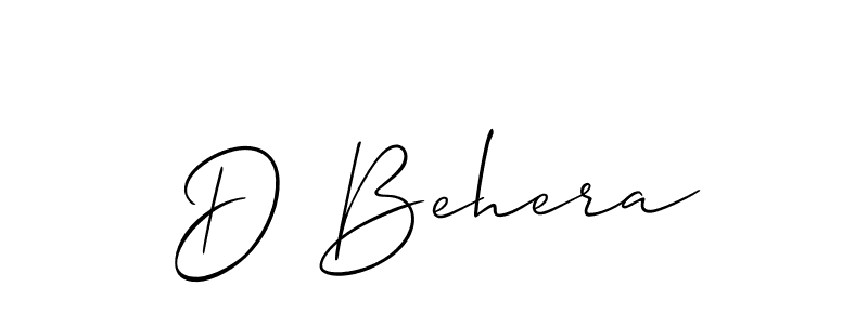 This is the best signature style for the D Behera name. Also you like these signature font (Allison_Script). Mix name signature. D Behera signature style 2 images and pictures png