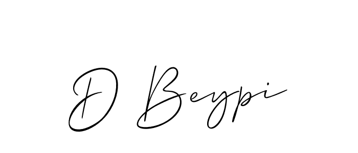 Create a beautiful signature design for name D Beypi. With this signature (Allison_Script) fonts, you can make a handwritten signature for free. D Beypi signature style 2 images and pictures png