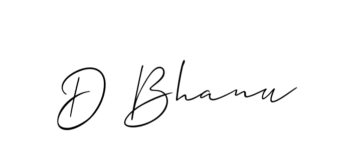 Make a beautiful signature design for name D Bhanu. Use this online signature maker to create a handwritten signature for free. D Bhanu signature style 2 images and pictures png