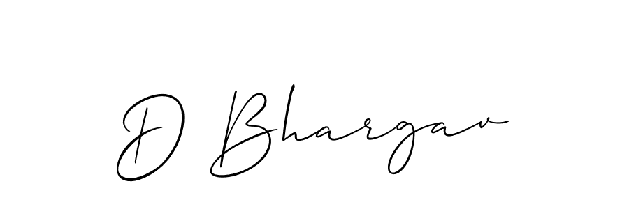 Create a beautiful signature design for name D Bhargav. With this signature (Allison_Script) fonts, you can make a handwritten signature for free. D Bhargav signature style 2 images and pictures png