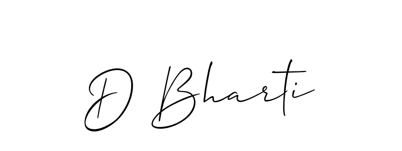 Best and Professional Signature Style for D Bharti. Allison_Script Best Signature Style Collection. D Bharti signature style 2 images and pictures png