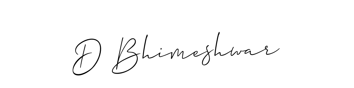 How to make D Bhimeshwar signature? Allison_Script is a professional autograph style. Create handwritten signature for D Bhimeshwar name. D Bhimeshwar signature style 2 images and pictures png