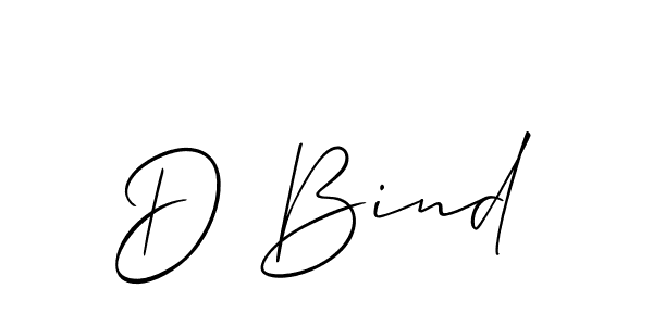 Make a beautiful signature design for name D Bind. With this signature (Allison_Script) style, you can create a handwritten signature for free. D Bind signature style 2 images and pictures png