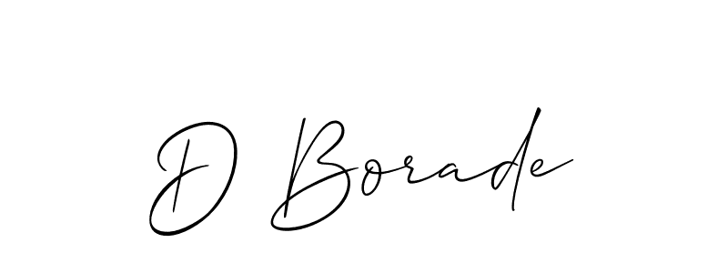 Similarly Allison_Script is the best handwritten signature design. Signature creator online .You can use it as an online autograph creator for name D Borade. D Borade signature style 2 images and pictures png