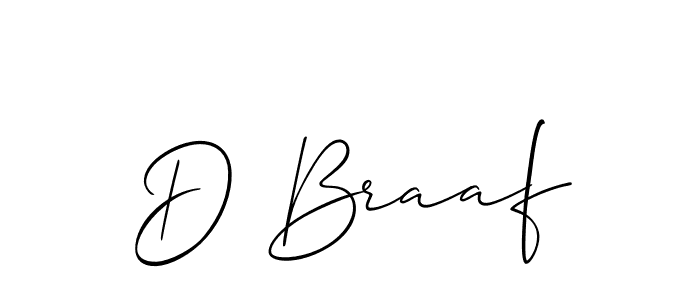 Create a beautiful signature design for name D Braaf. With this signature (Allison_Script) fonts, you can make a handwritten signature for free. D Braaf signature style 2 images and pictures png