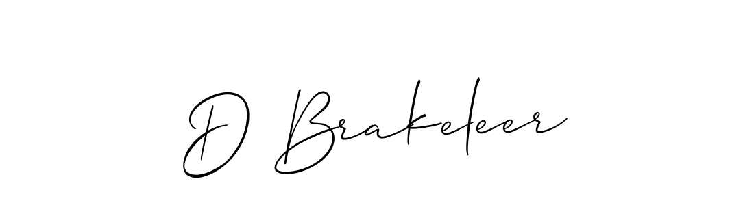 Also You can easily find your signature by using the search form. We will create D Brakeleer name handwritten signature images for you free of cost using Allison_Script sign style. D Brakeleer signature style 2 images and pictures png