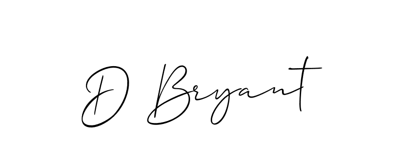 Make a beautiful signature design for name D Bryant. Use this online signature maker to create a handwritten signature for free. D Bryant signature style 2 images and pictures png