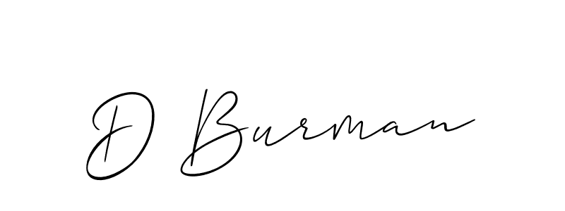 Once you've used our free online signature maker to create your best signature Allison_Script style, it's time to enjoy all of the benefits that D Burman name signing documents. D Burman signature style 2 images and pictures png