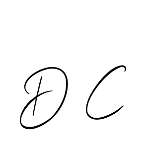 Allison_Script is a professional signature style that is perfect for those who want to add a touch of class to their signature. It is also a great choice for those who want to make their signature more unique. Get D C name to fancy signature for free. D C signature style 2 images and pictures png