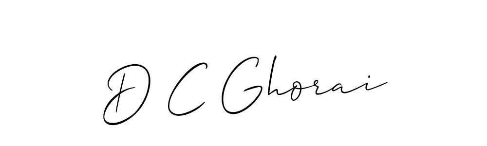 Also You can easily find your signature by using the search form. We will create D C Ghorai name handwritten signature images for you free of cost using Allison_Script sign style. D C Ghorai signature style 2 images and pictures png