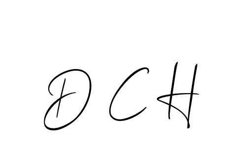 Use a signature maker to create a handwritten signature online. With this signature software, you can design (Allison_Script) your own signature for name D C H. D C H signature style 2 images and pictures png