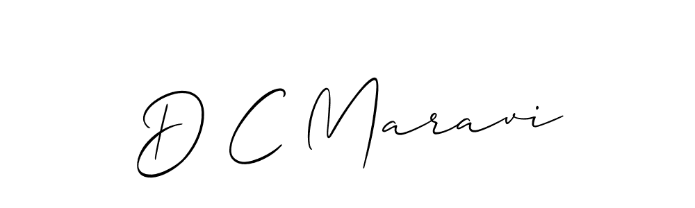 You should practise on your own different ways (Allison_Script) to write your name (D C Maravi) in signature. don't let someone else do it for you. D C Maravi signature style 2 images and pictures png