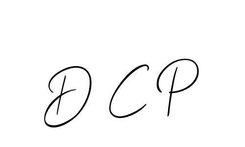 You should practise on your own different ways (Allison_Script) to write your name (D C P) in signature. don't let someone else do it for you. D C P signature style 2 images and pictures png
