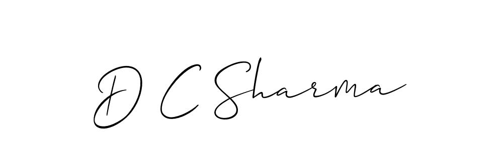 How to make D C Sharma name signature. Use Allison_Script style for creating short signs online. This is the latest handwritten sign. D C Sharma signature style 2 images and pictures png