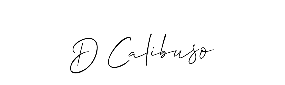 Create a beautiful signature design for name D Calibuso. With this signature (Allison_Script) fonts, you can make a handwritten signature for free. D Calibuso signature style 2 images and pictures png