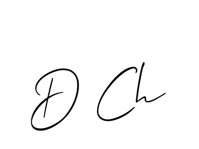 The best way (Allison_Script) to make a short signature is to pick only two or three words in your name. The name D Ch include a total of six letters. For converting this name. D Ch signature style 2 images and pictures png