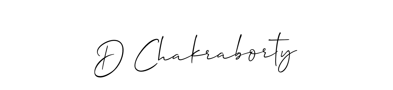 Make a beautiful signature design for name D Chakraborty. With this signature (Allison_Script) style, you can create a handwritten signature for free. D Chakraborty signature style 2 images and pictures png