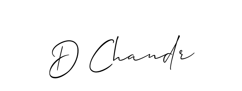 Use a signature maker to create a handwritten signature online. With this signature software, you can design (Allison_Script) your own signature for name D Chandr. D Chandr signature style 2 images and pictures png