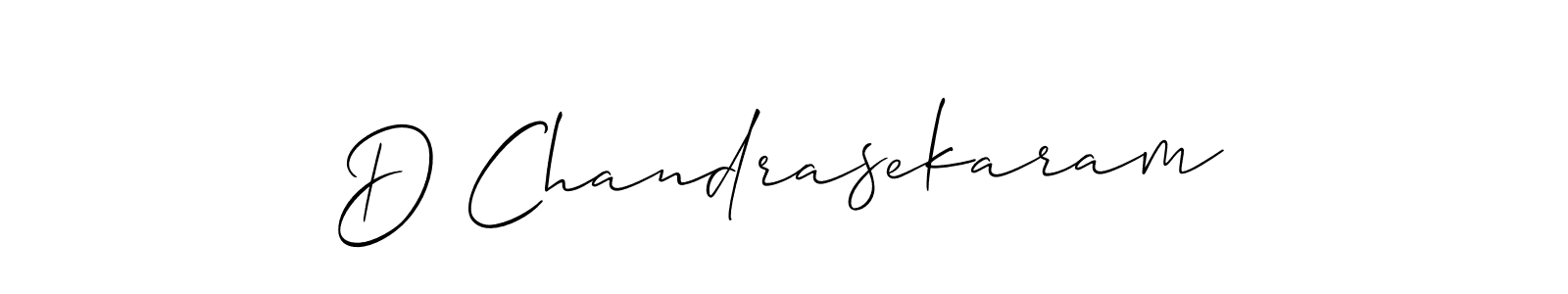 Design your own signature with our free online signature maker. With this signature software, you can create a handwritten (Allison_Script) signature for name D Chandrasekaram. D Chandrasekaram signature style 2 images and pictures png
