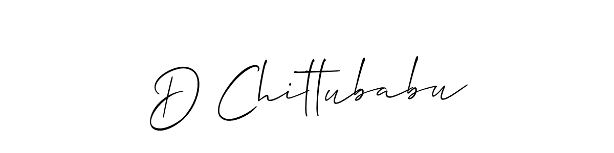 It looks lik you need a new signature style for name D Chittubabu. Design unique handwritten (Allison_Script) signature with our free signature maker in just a few clicks. D Chittubabu signature style 2 images and pictures png
