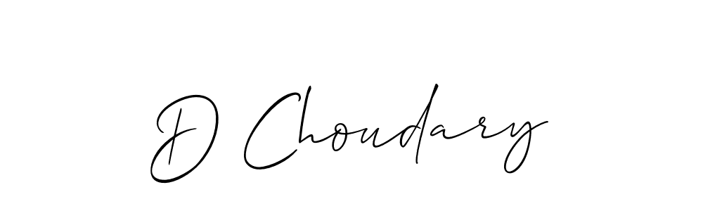 if you are searching for the best signature style for your name D Choudary. so please give up your signature search. here we have designed multiple signature styles  using Allison_Script. D Choudary signature style 2 images and pictures png