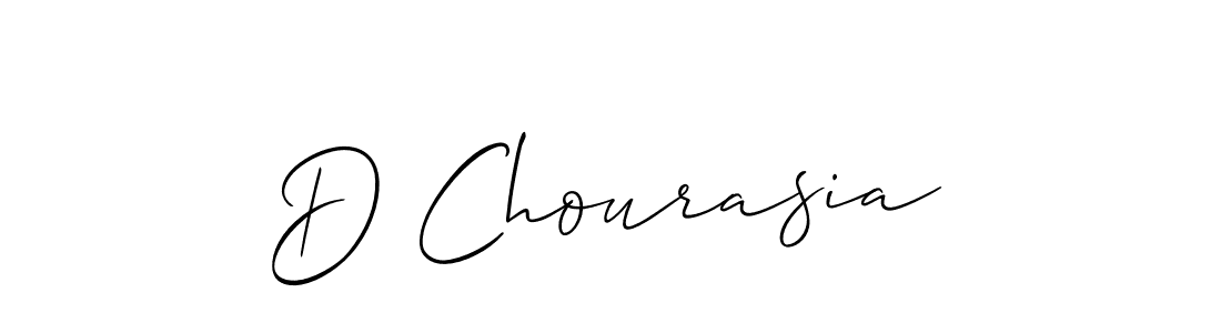 How to make D Chourasia name signature. Use Allison_Script style for creating short signs online. This is the latest handwritten sign. D Chourasia signature style 2 images and pictures png