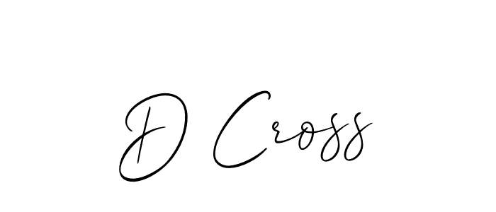 You should practise on your own different ways (Allison_Script) to write your name (D Cross) in signature. don't let someone else do it for you. D Cross signature style 2 images and pictures png