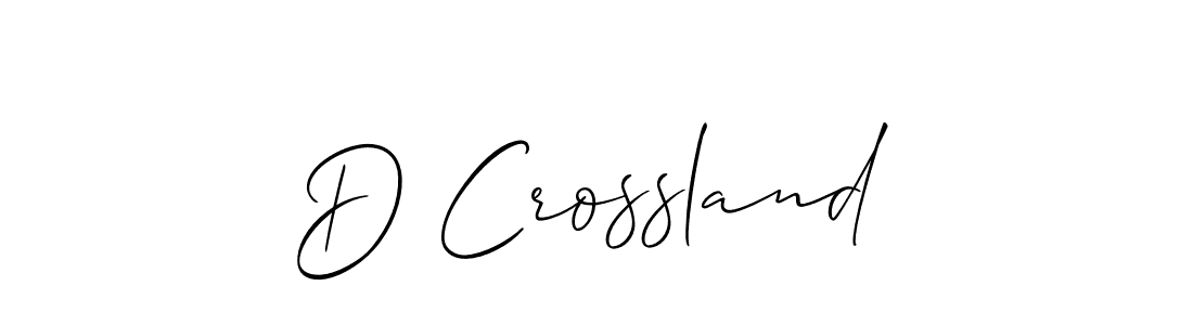 D Crossland stylish signature style. Best Handwritten Sign (Allison_Script) for my name. Handwritten Signature Collection Ideas for my name D Crossland. D Crossland signature style 2 images and pictures png