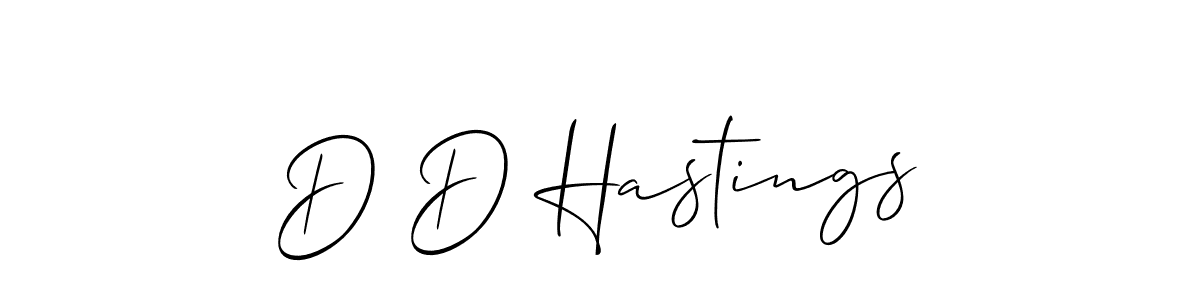 How to make D D Hastings signature? Allison_Script is a professional autograph style. Create handwritten signature for D D Hastings name. D D Hastings signature style 2 images and pictures png