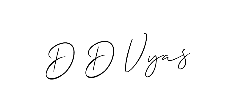 It looks lik you need a new signature style for name D D Vyas. Design unique handwritten (Allison_Script) signature with our free signature maker in just a few clicks. D D Vyas signature style 2 images and pictures png