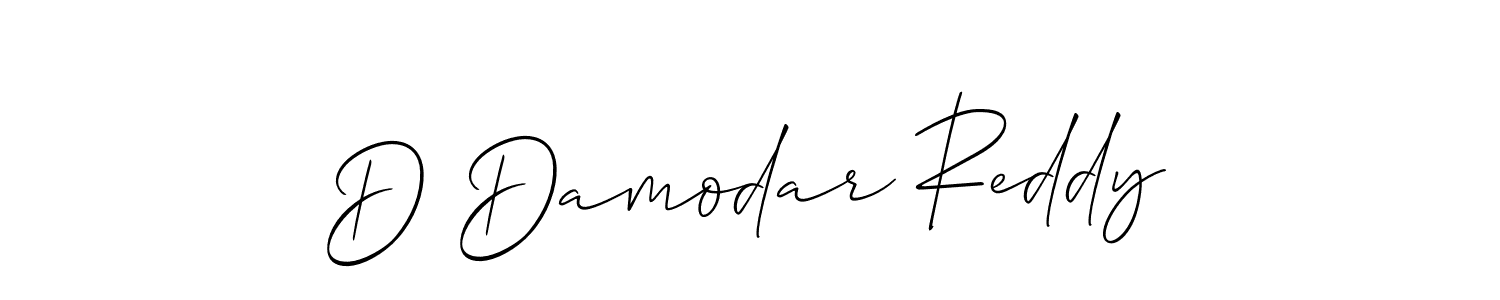 Use a signature maker to create a handwritten signature online. With this signature software, you can design (Allison_Script) your own signature for name D Damodar Reddy. D Damodar Reddy signature style 2 images and pictures png