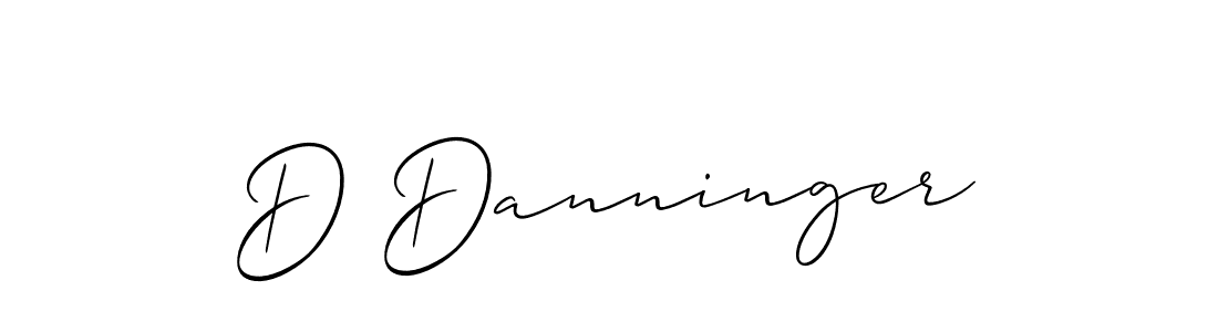 You should practise on your own different ways (Allison_Script) to write your name (D Danninger) in signature. don't let someone else do it for you. D Danninger signature style 2 images and pictures png