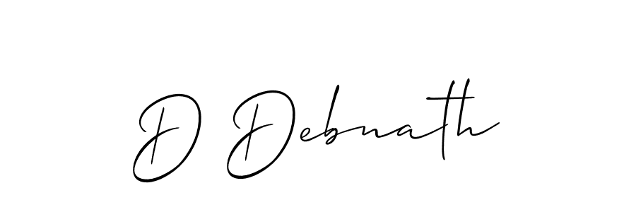Also You can easily find your signature by using the search form. We will create D Debnath name handwritten signature images for you free of cost using Allison_Script sign style. D Debnath signature style 2 images and pictures png