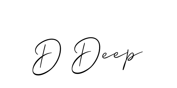 Best and Professional Signature Style for D Deep. Allison_Script Best Signature Style Collection. D Deep signature style 2 images and pictures png
