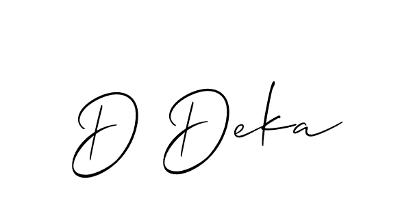 This is the best signature style for the D Deka name. Also you like these signature font (Allison_Script). Mix name signature. D Deka signature style 2 images and pictures png